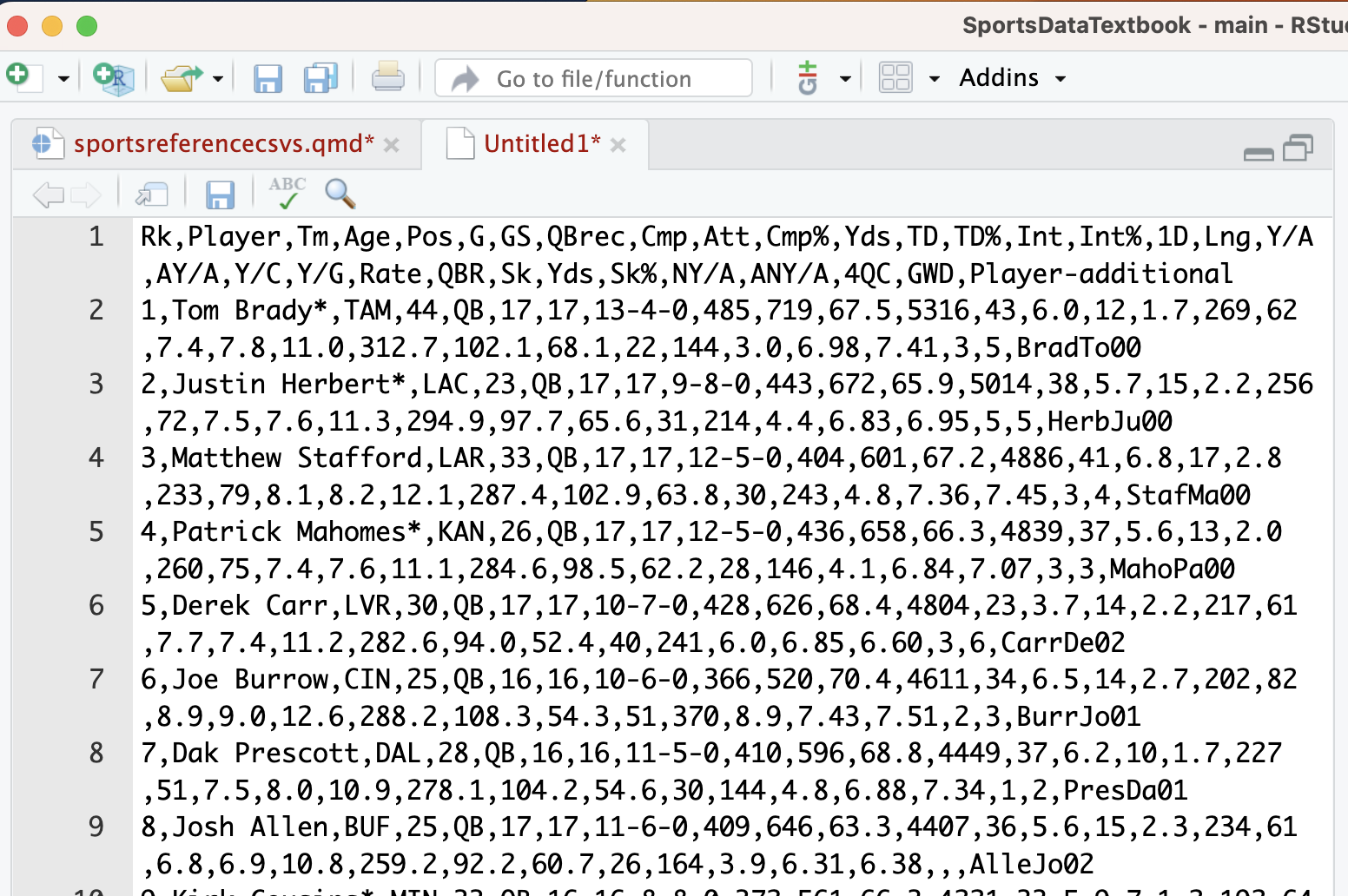 35 Getting CSVs from Sports Reference – Sports Data Analysis and ...